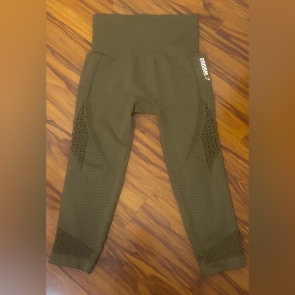 Gymshark Pants - Gymshark Olive Green Leggings